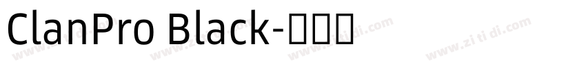 ClanPro Black字体转换 ClanPro Black字体转换
